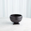 Global Views Black Greek Key Vase & Bowl Clearance