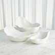 Global Views Matte White Horn Bowl