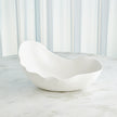 Global Views Matte White Horn Bowl