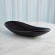 Global Views Matte Black Oblong Platter Bowl