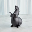 Global Views Matte Black Andalusian Horse