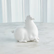Global Views Matte White Libertino Horse