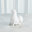 Global Views Matte White Libertino Horse