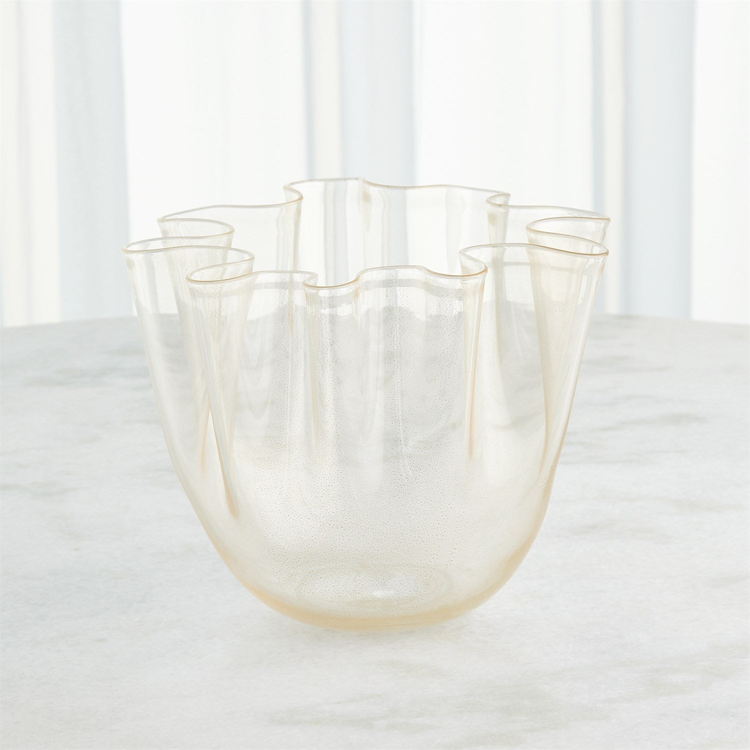 Global Views Gold Handkerchief Vase