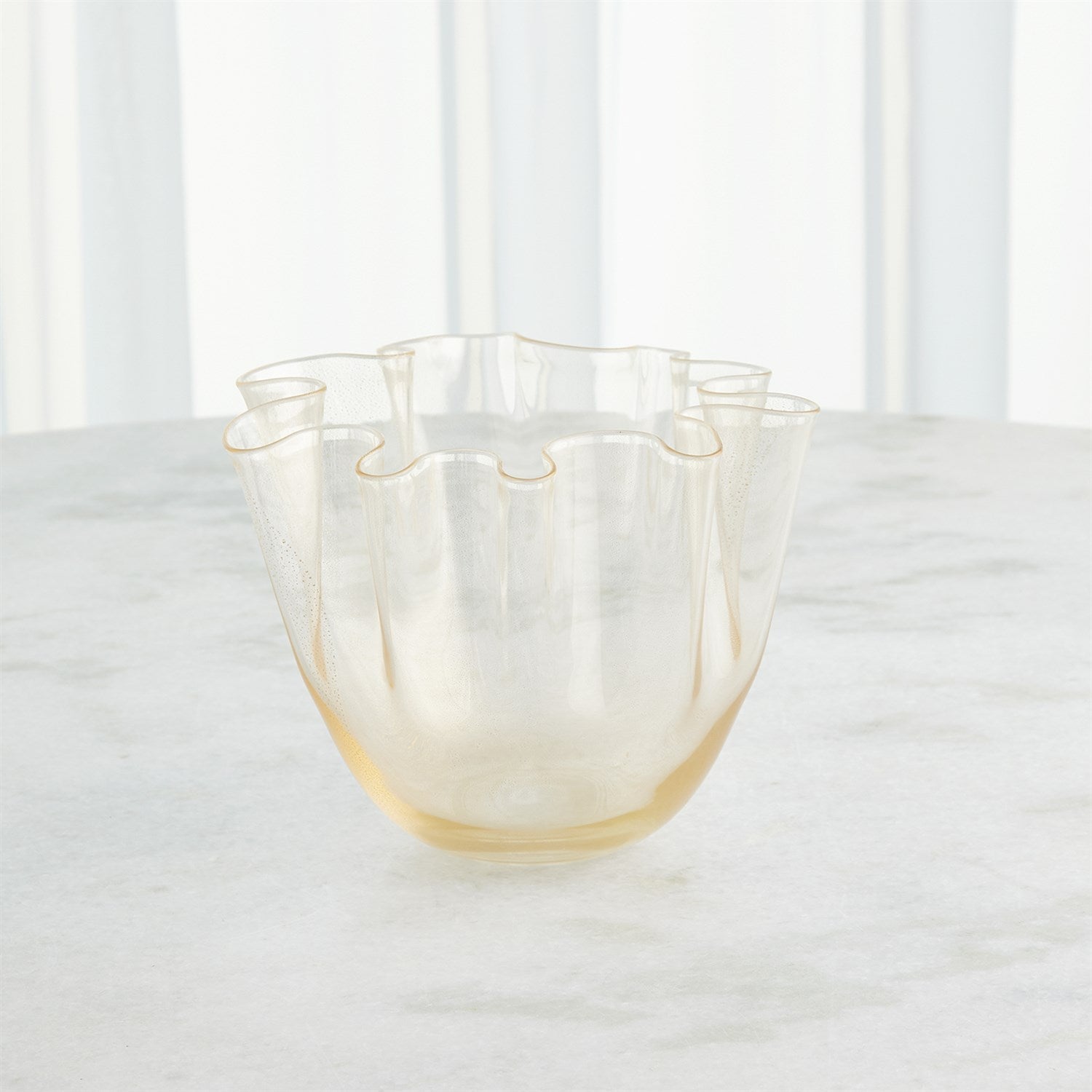 Global Views Gold Handkerchief Vase