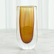 Global Views Amber Micro Bubble Vase