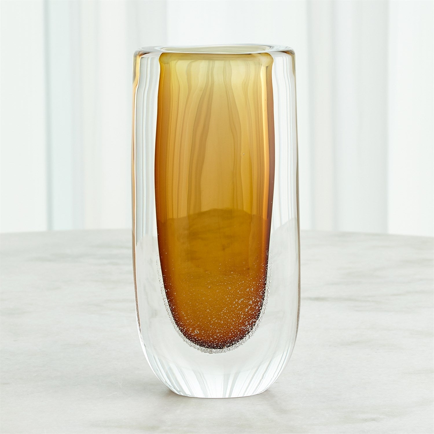 Global Views Amber Micro Bubble Vase