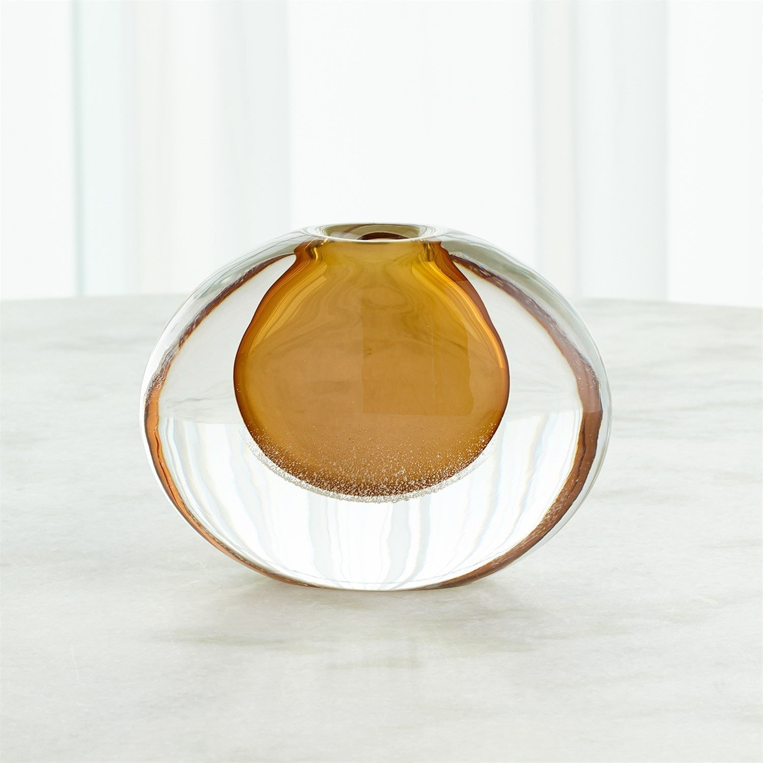 Global Views Amber Micro Bubble Vase