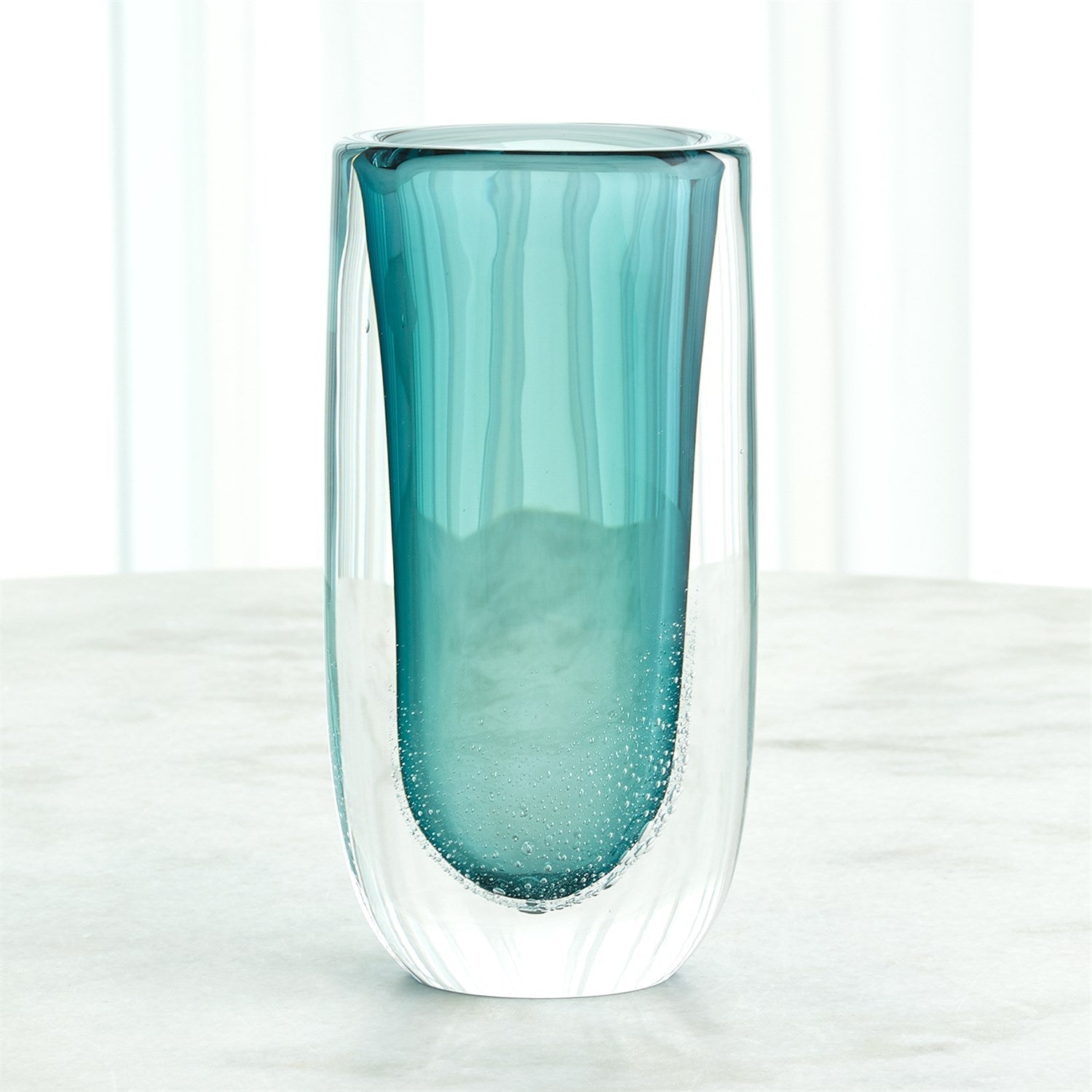 Global Views Azure Micro Bubble Vase