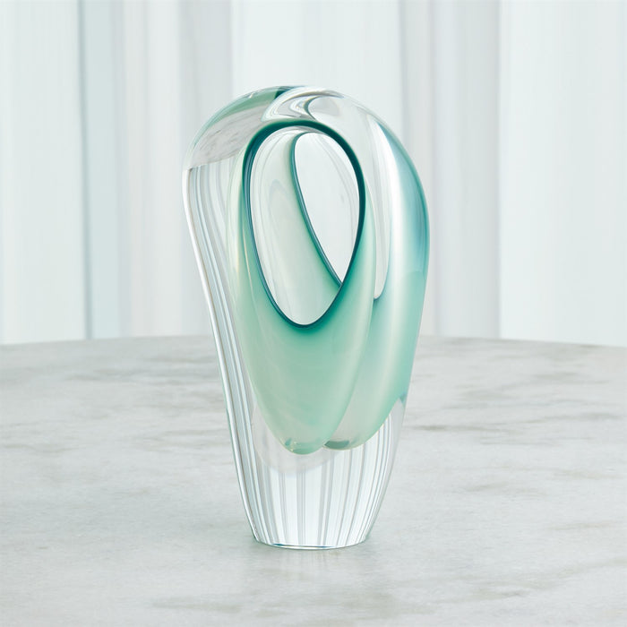 Global Views Double Vase - Wintergreen