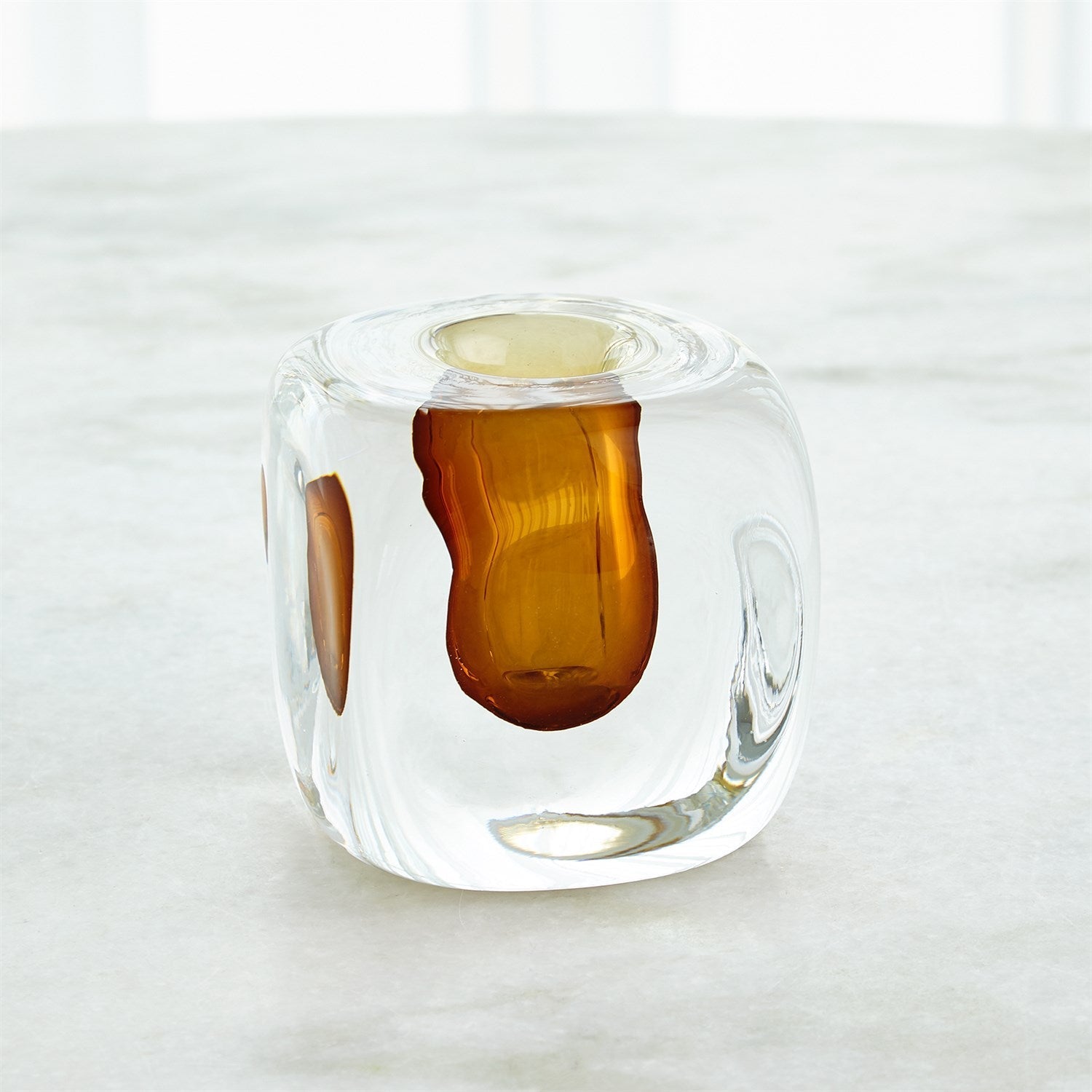 Global Views Amber Square Vase