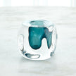 Global Views Azure Square Vase