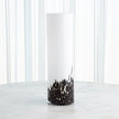 Global Views Black White Confetti Vase