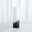 Global Views Black White Confetti Vase