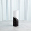 Global Views Black White Confetti Vase