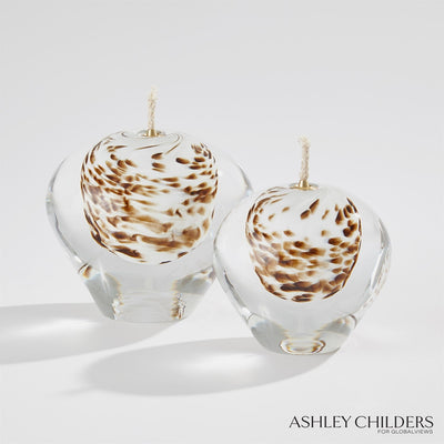 Global Views Brown Spots Daphne Oil Candle by Ashley Childers