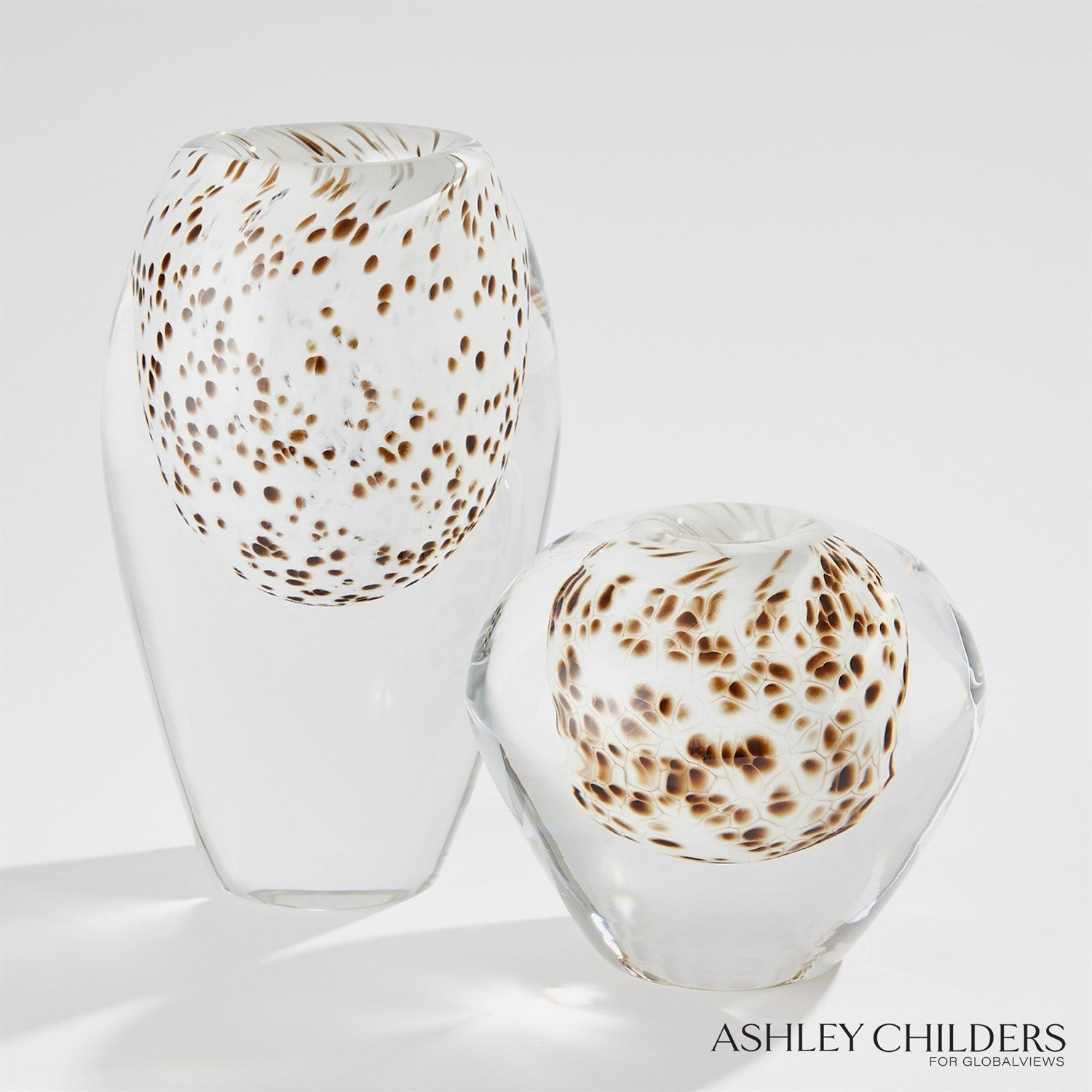 Global Views Brown Spots Livingston Vase