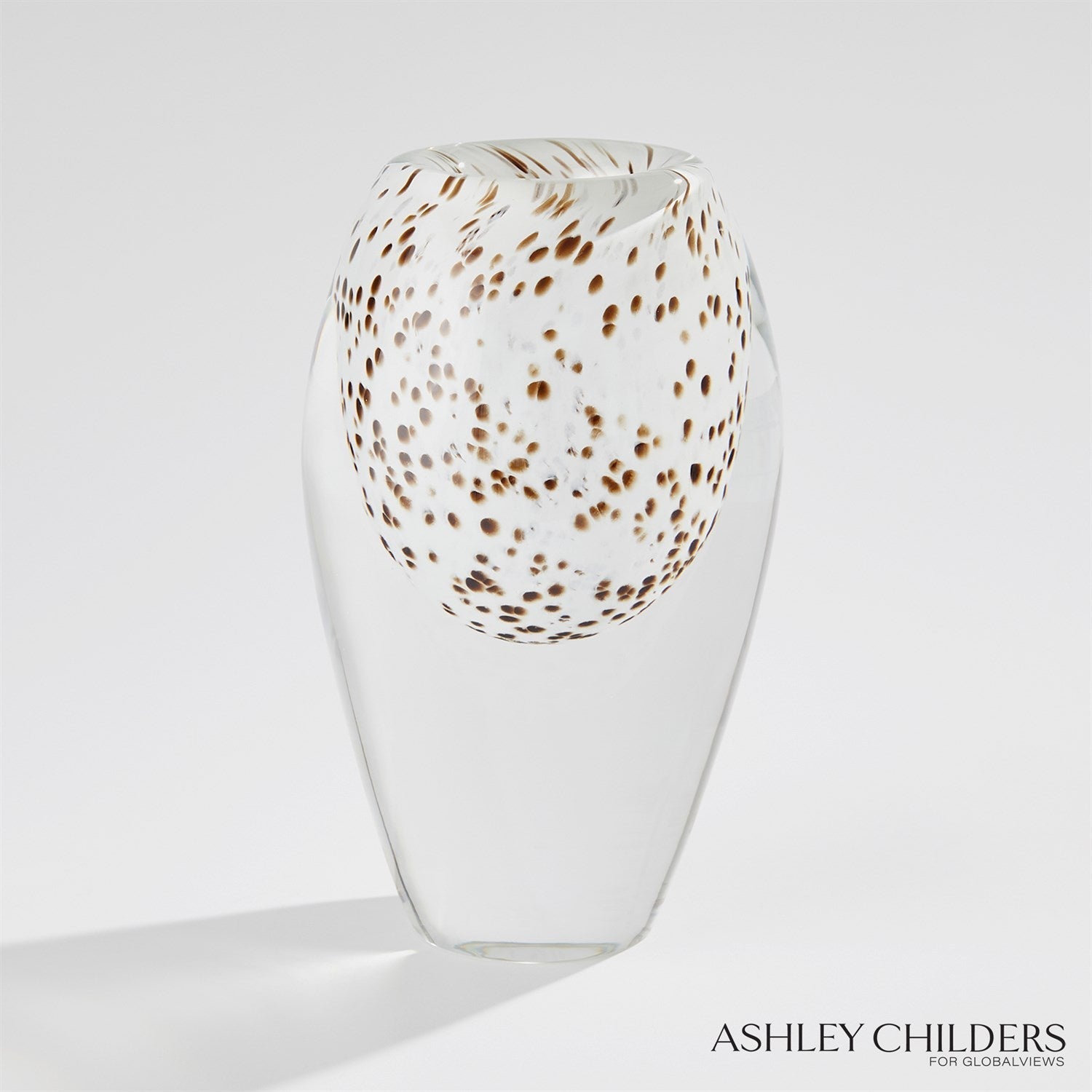 Global Views Brown Spots Livingston Vase