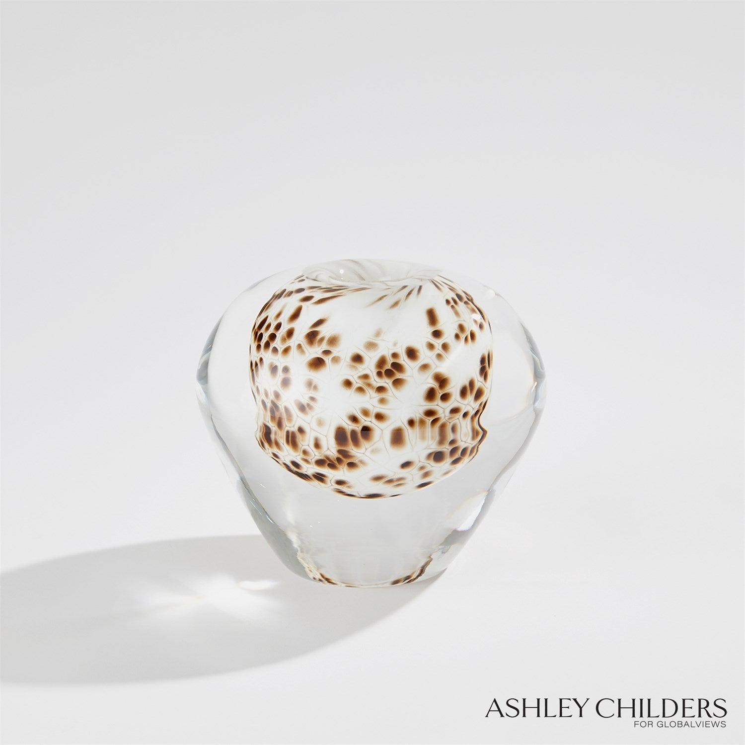 Global Views Brown Spots Livingston Vase