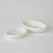 Global Views White Oblique Alabaster Bowl