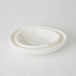 Global Views White Oblique Alabaster Bowl