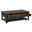 Magnussen Home Westley Falls Graphite Rectangular Cocktail Table With Casters