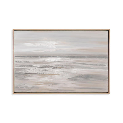 Bassett Mirror Silver Landscape Framed Canvas