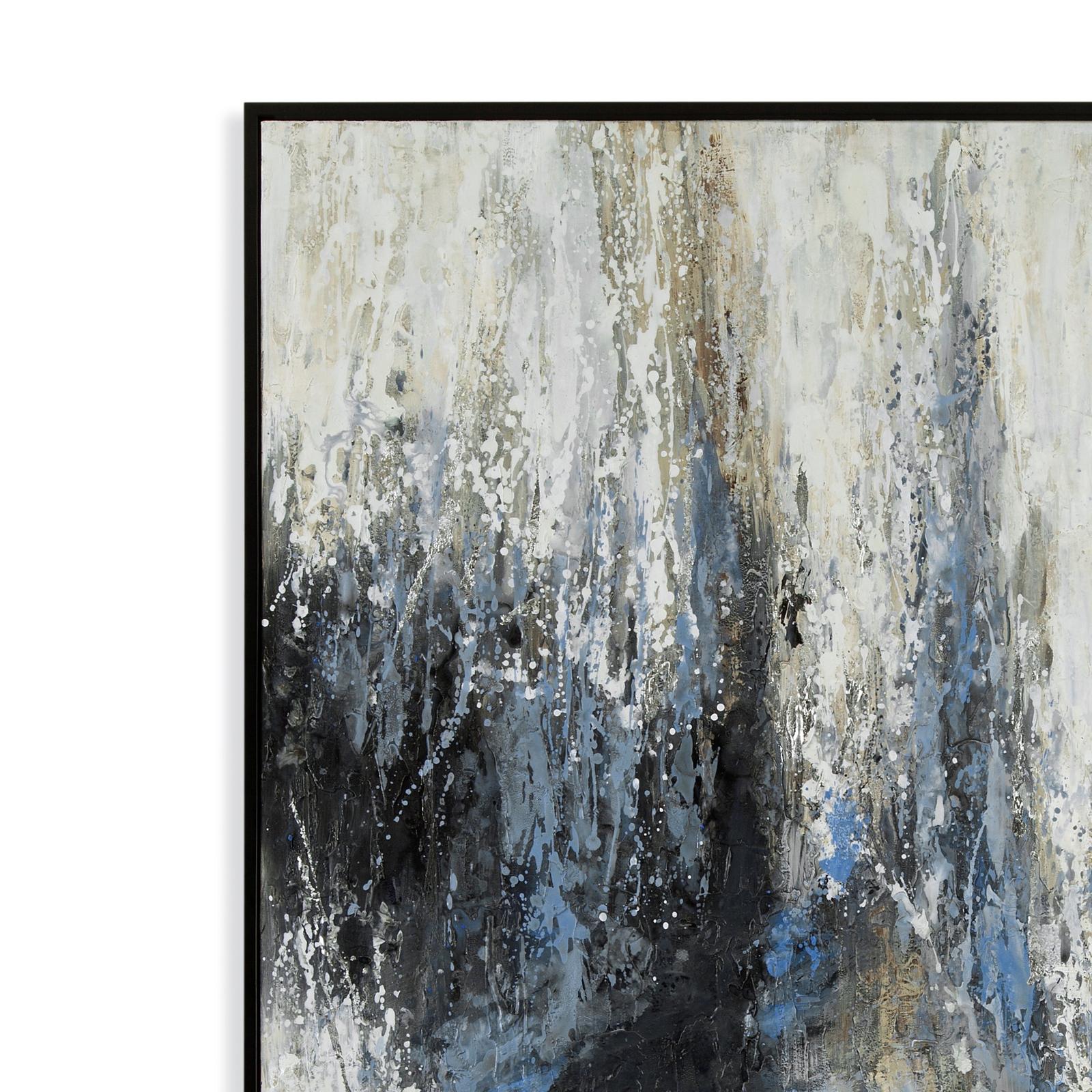 Bassett Mirror Blue Quiet Framed Canvas