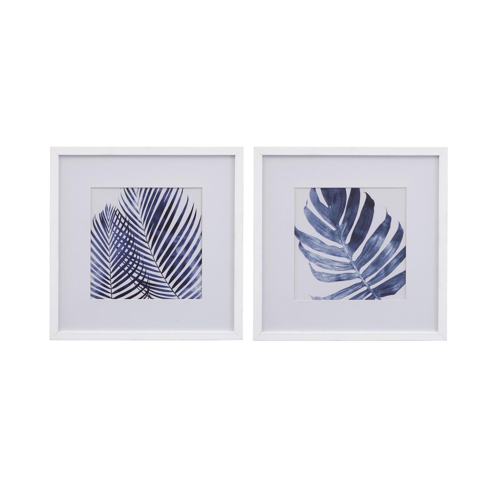 Bassett Mirror Leaves Framed Print - Set of 2