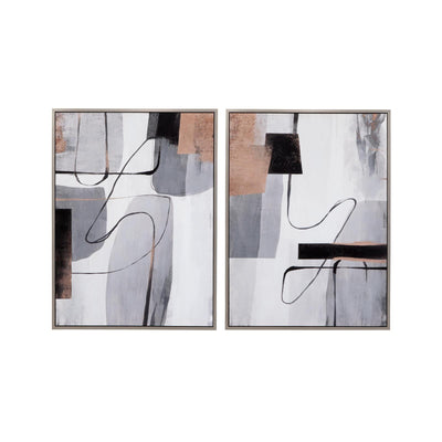 Bassett Mirror Standards  Framed Canvas - Set of 2