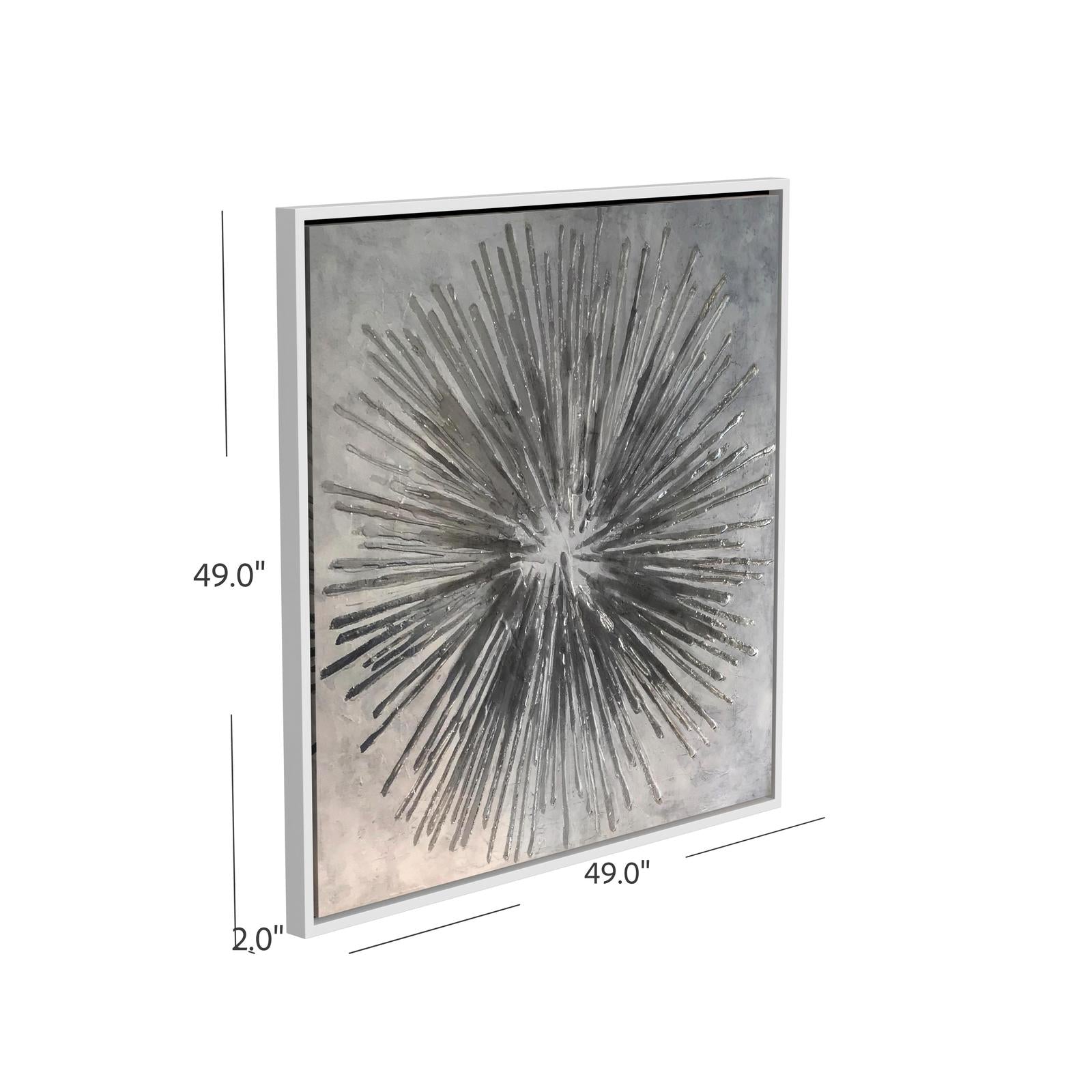 Bassett Mirror Energy Burst Framed Canvas