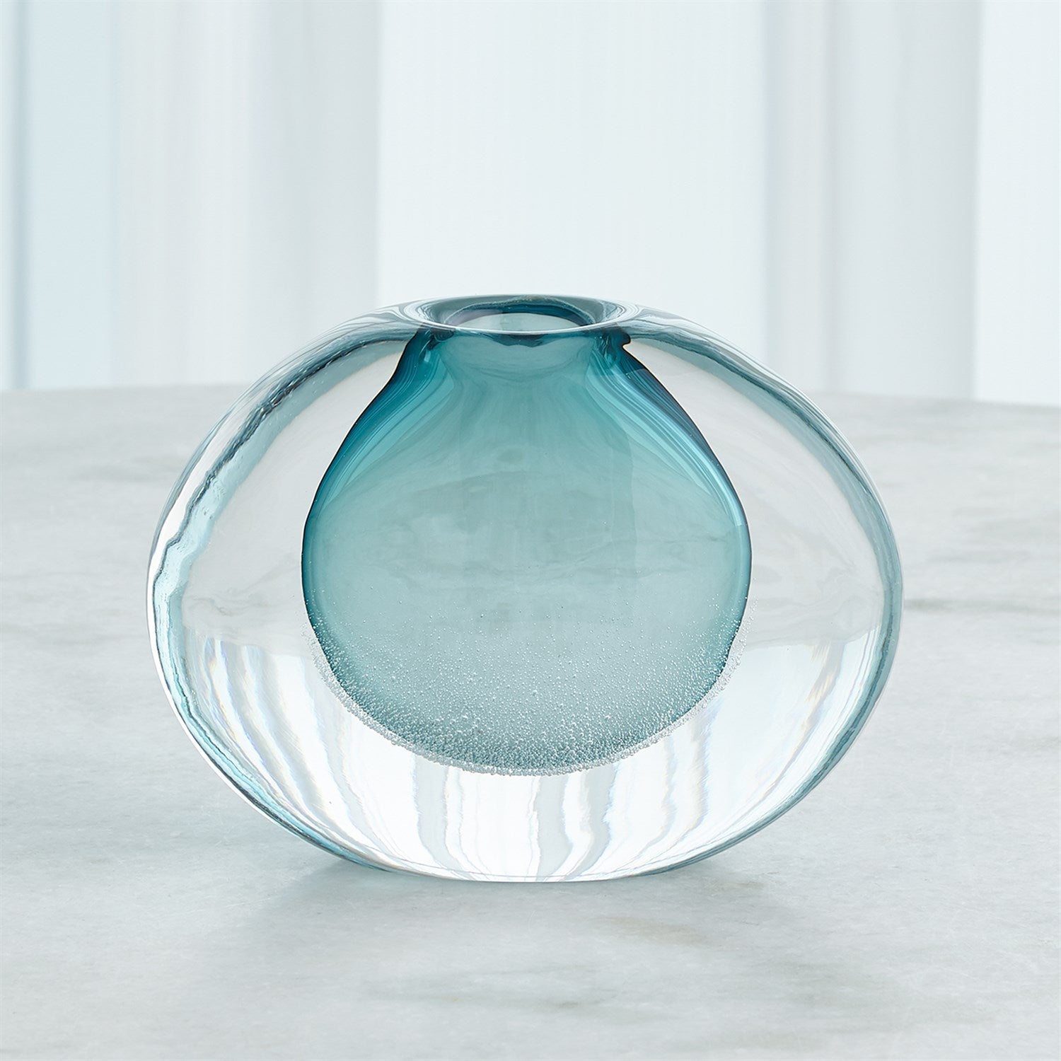 Global Views Azure Micro Bubble Vase