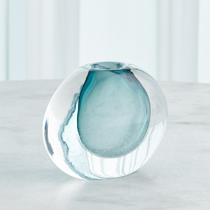 Global Views Micro Bubble Vase - Azure