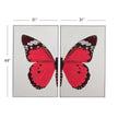Bassett Mirror Butterfly Wings Framed Canvas - Set of 2