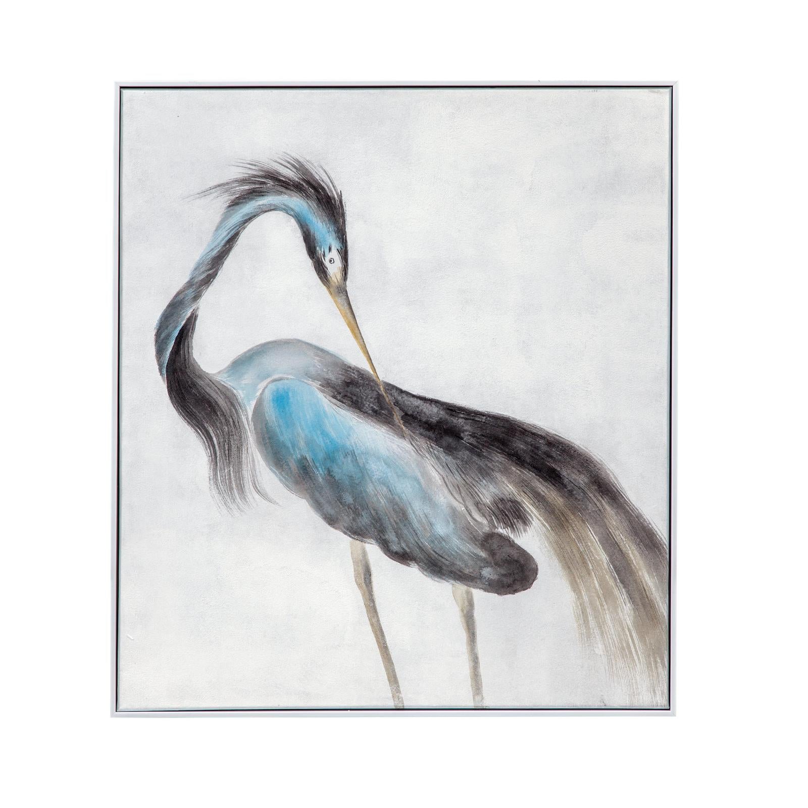 BMC Louisiana Heron Framed Canvas