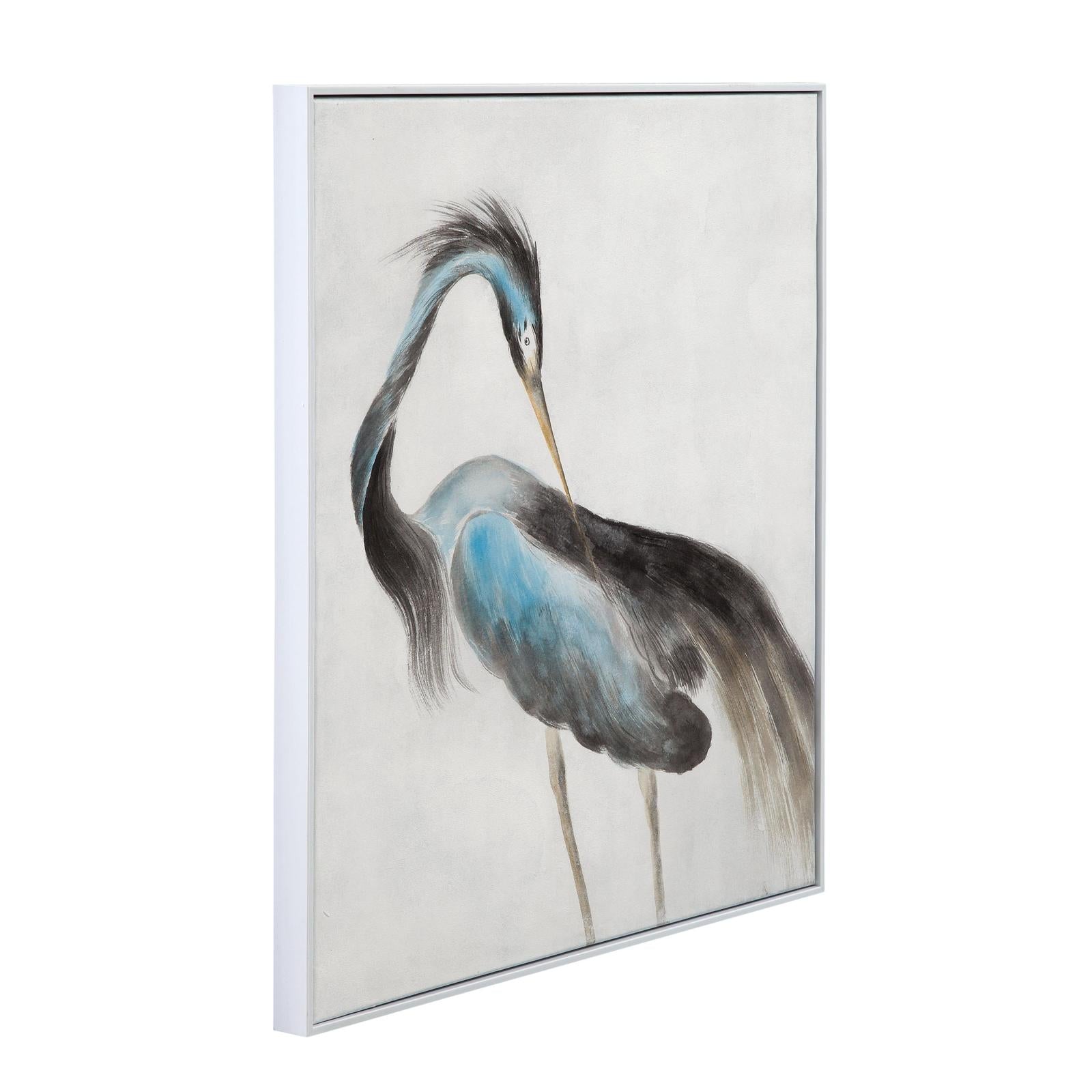BMC Louisiana Heron Framed Canvas