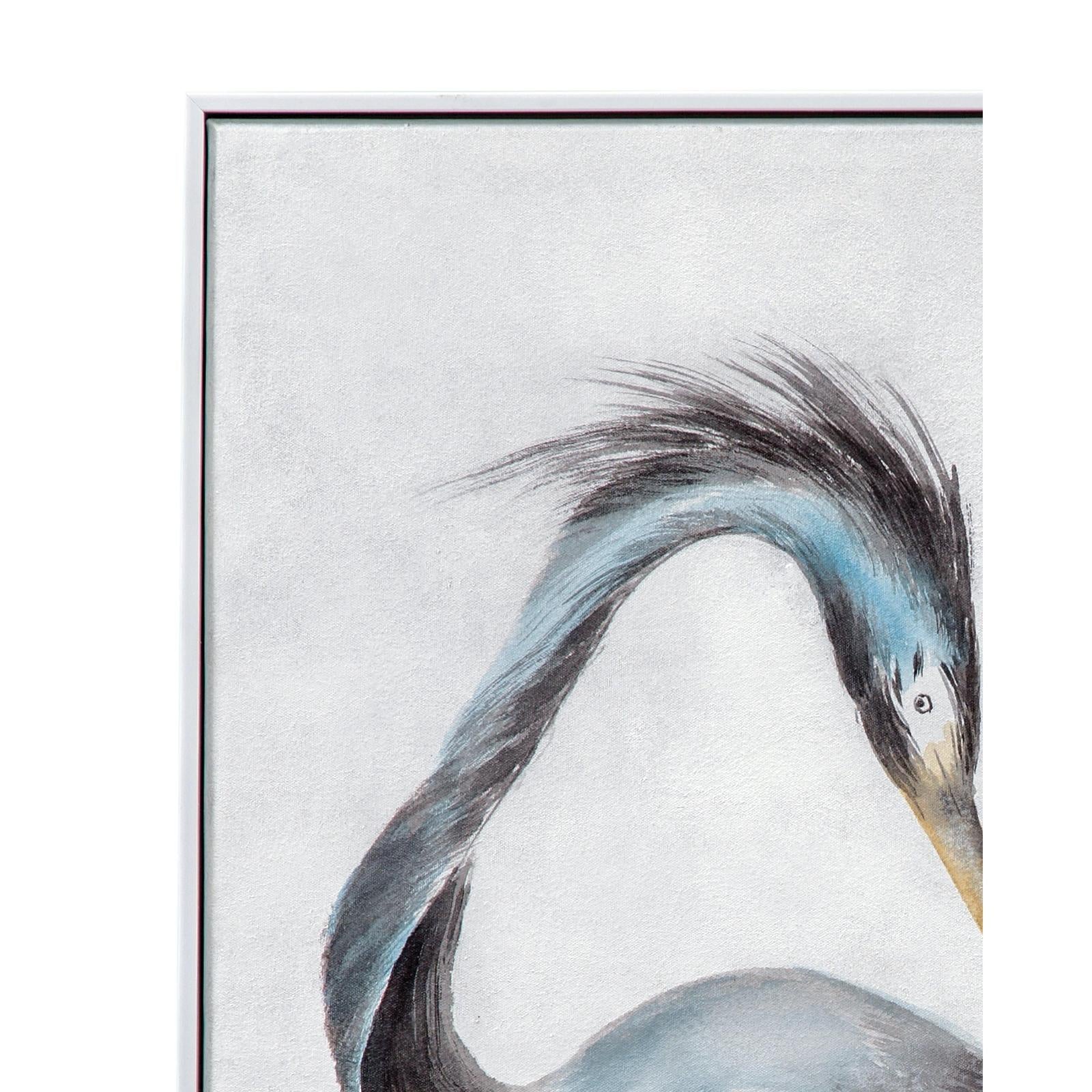 BMC Louisiana Heron Framed Canvas