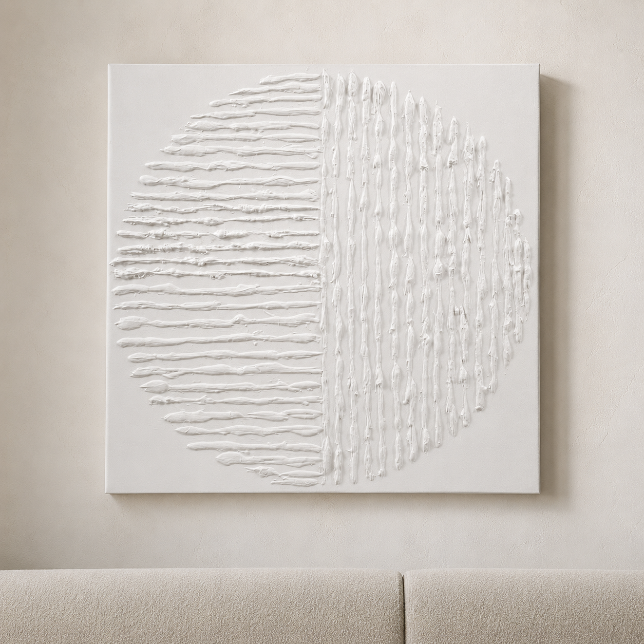 BMC Textured Circle Canvas Art
