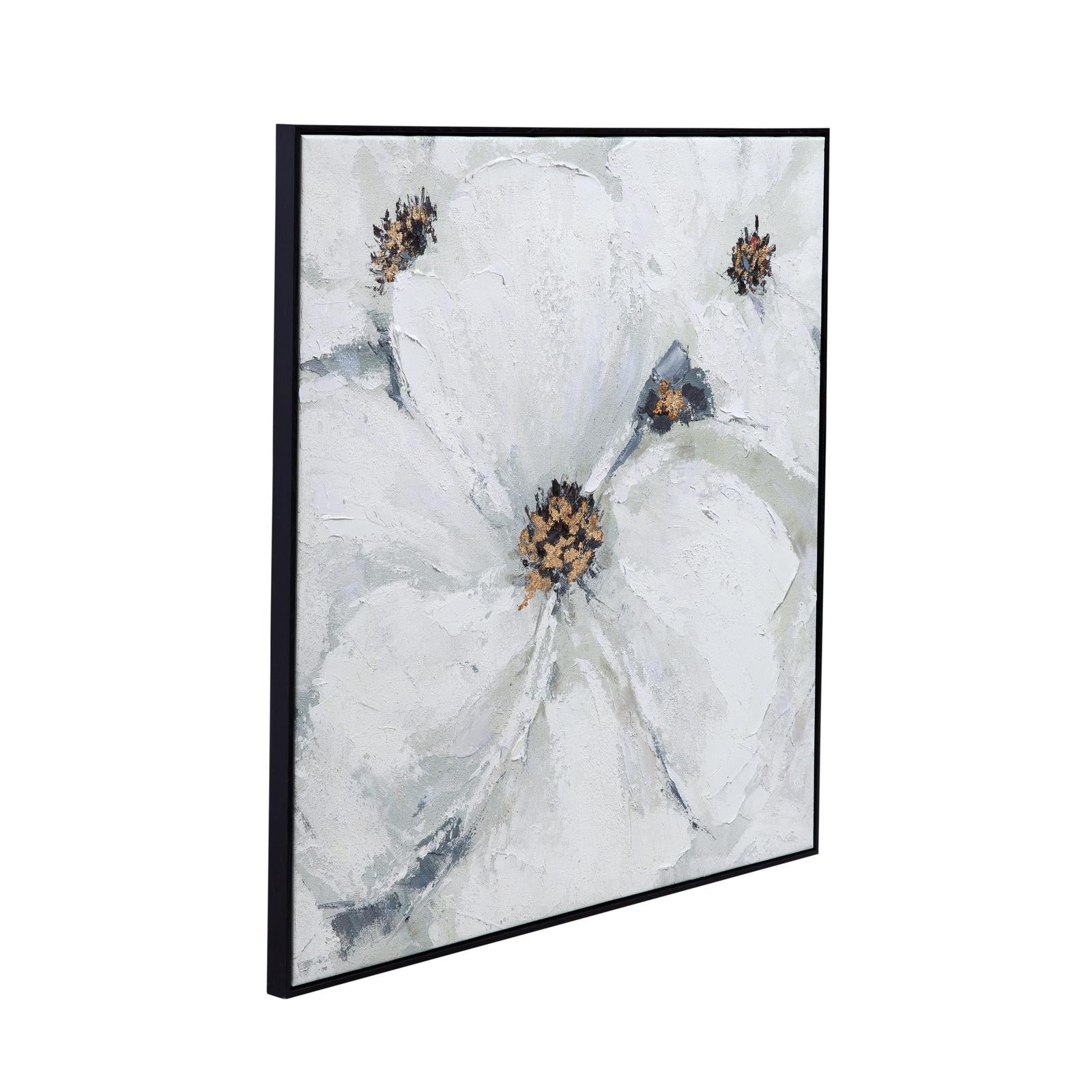 Bassett Mirror Dogwood Framed Canvas