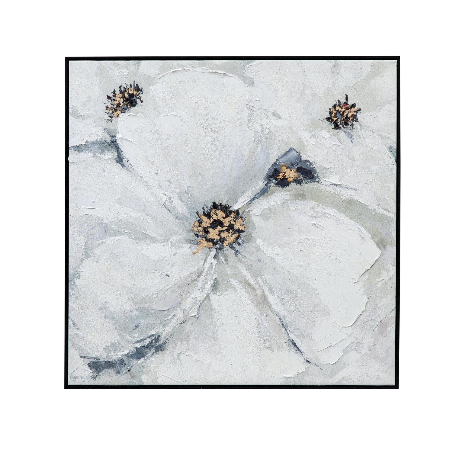 Bassett Mirror Dogwood Framed Canvas