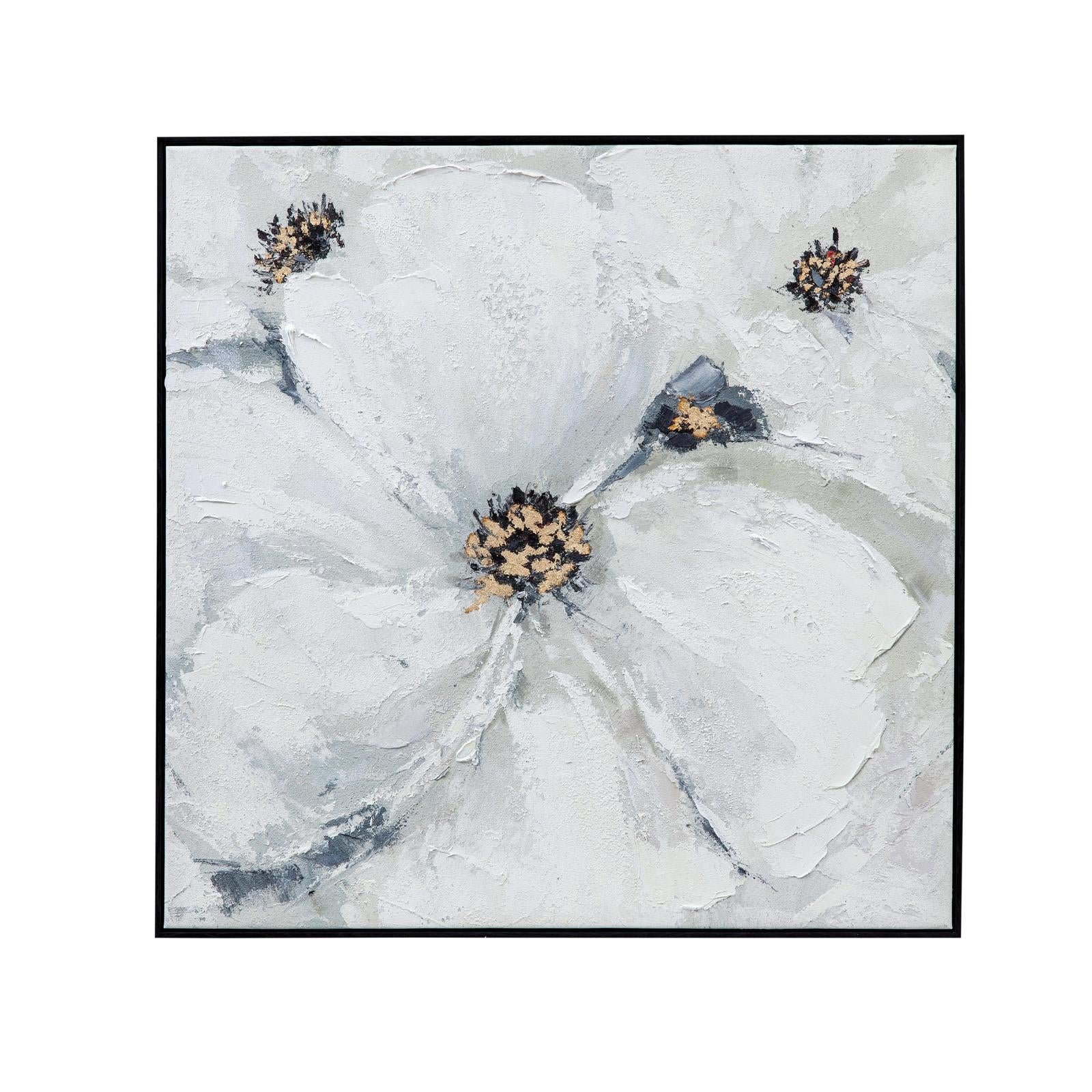 Bassett Mirror Dogwood Framed Canvas