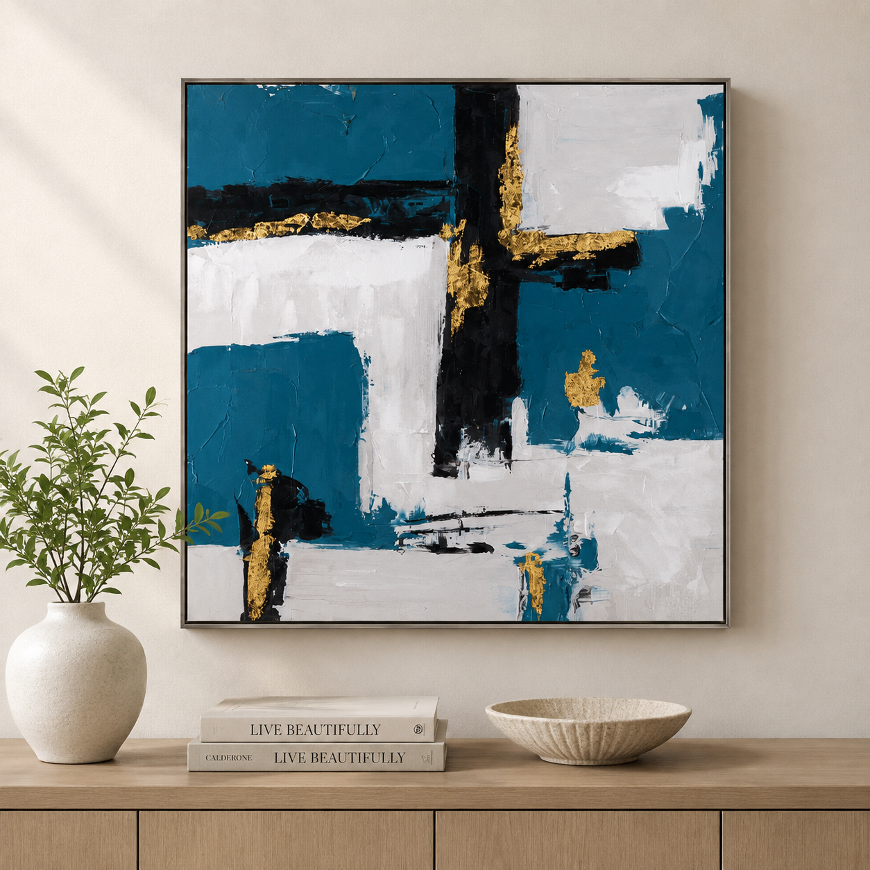 Bassett Mirror Around About Framed Canvas