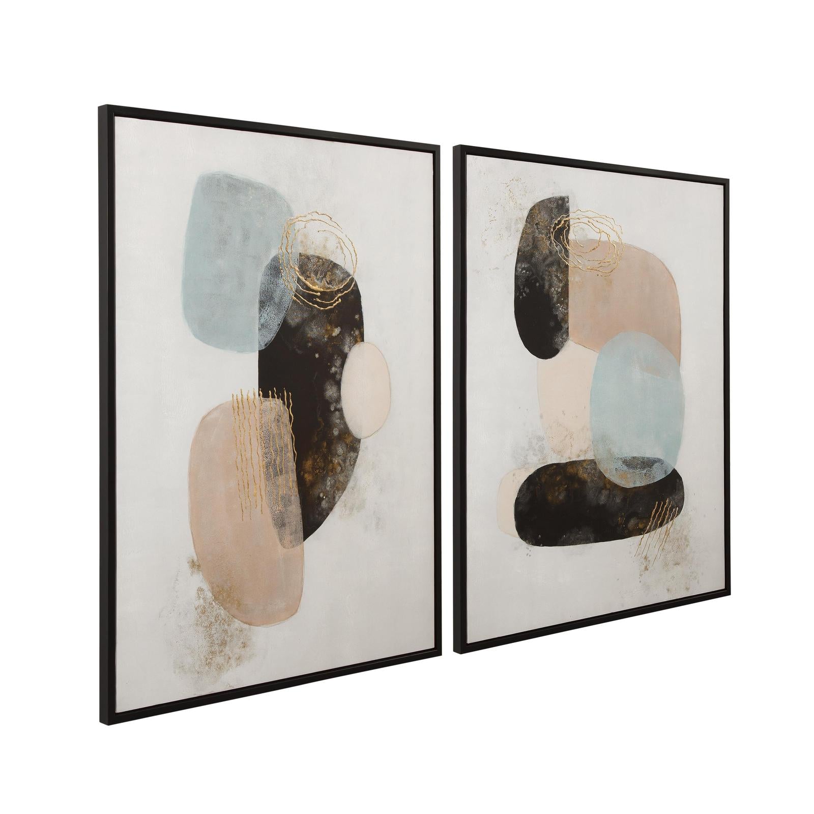 Bassett Mirror Athena Framed Canvas - Set of 2