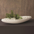 Global Views Reef Matte White Centerpiece