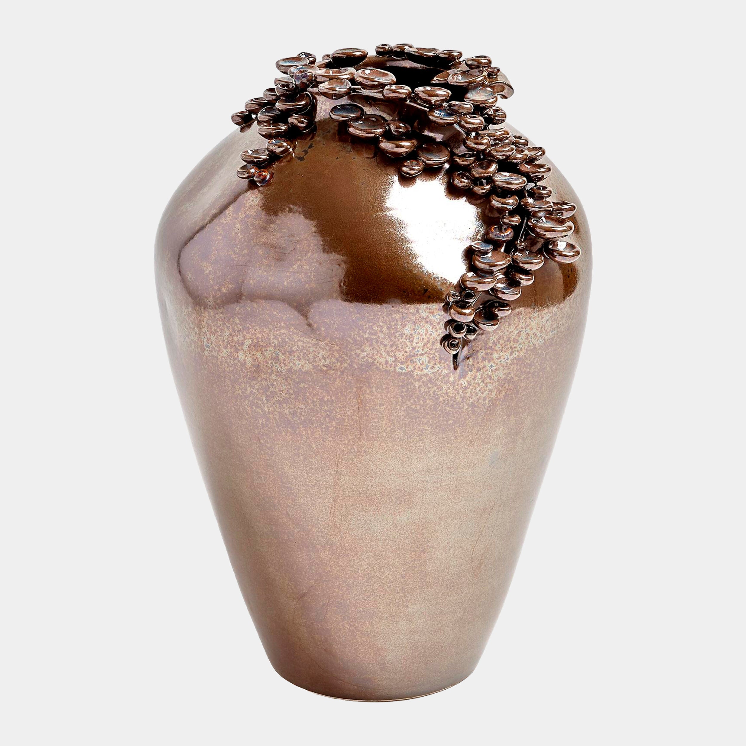 Global Views Reactive Bronze Cascading Reef Vase