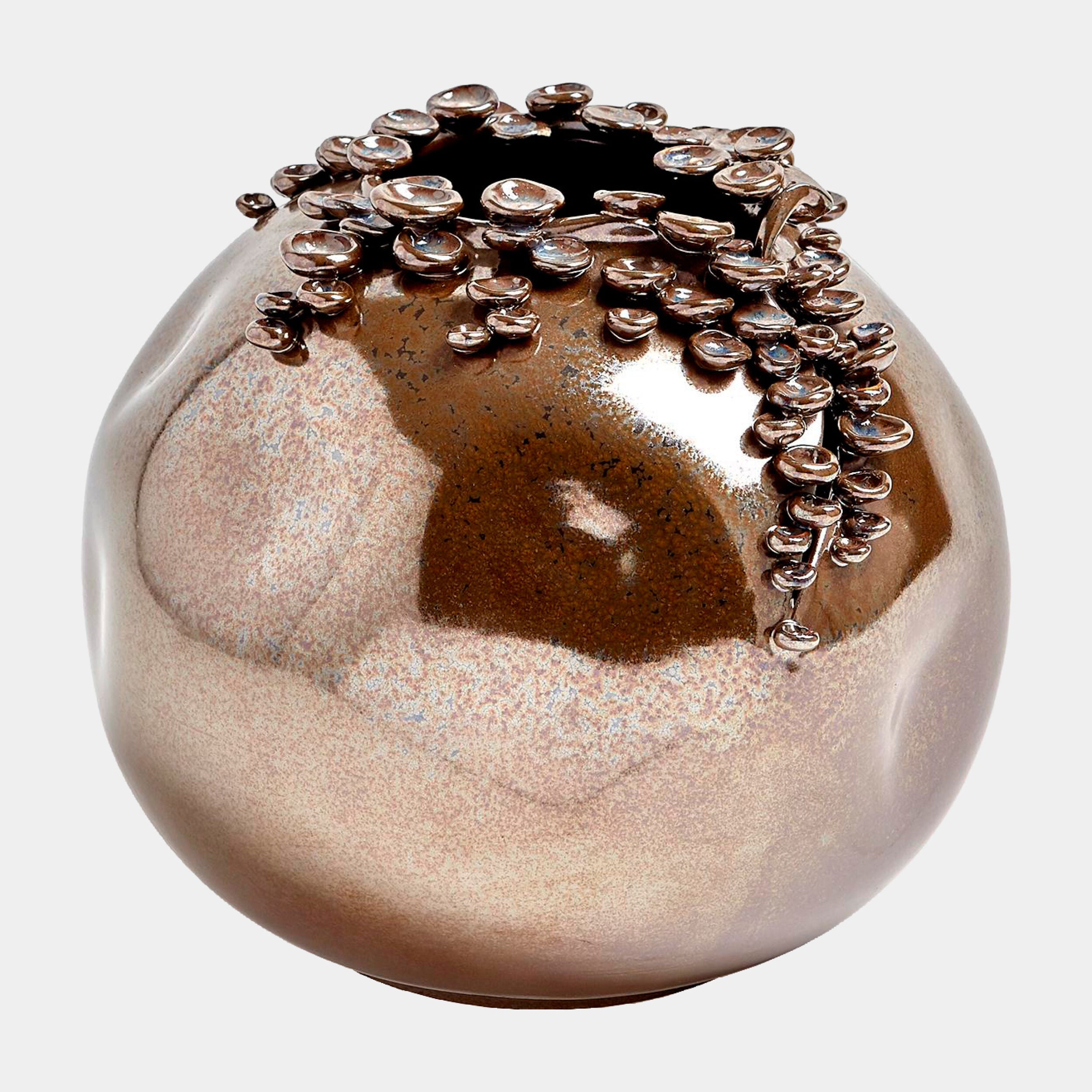Global Views Reactive Bronze Cascading Reef Vase