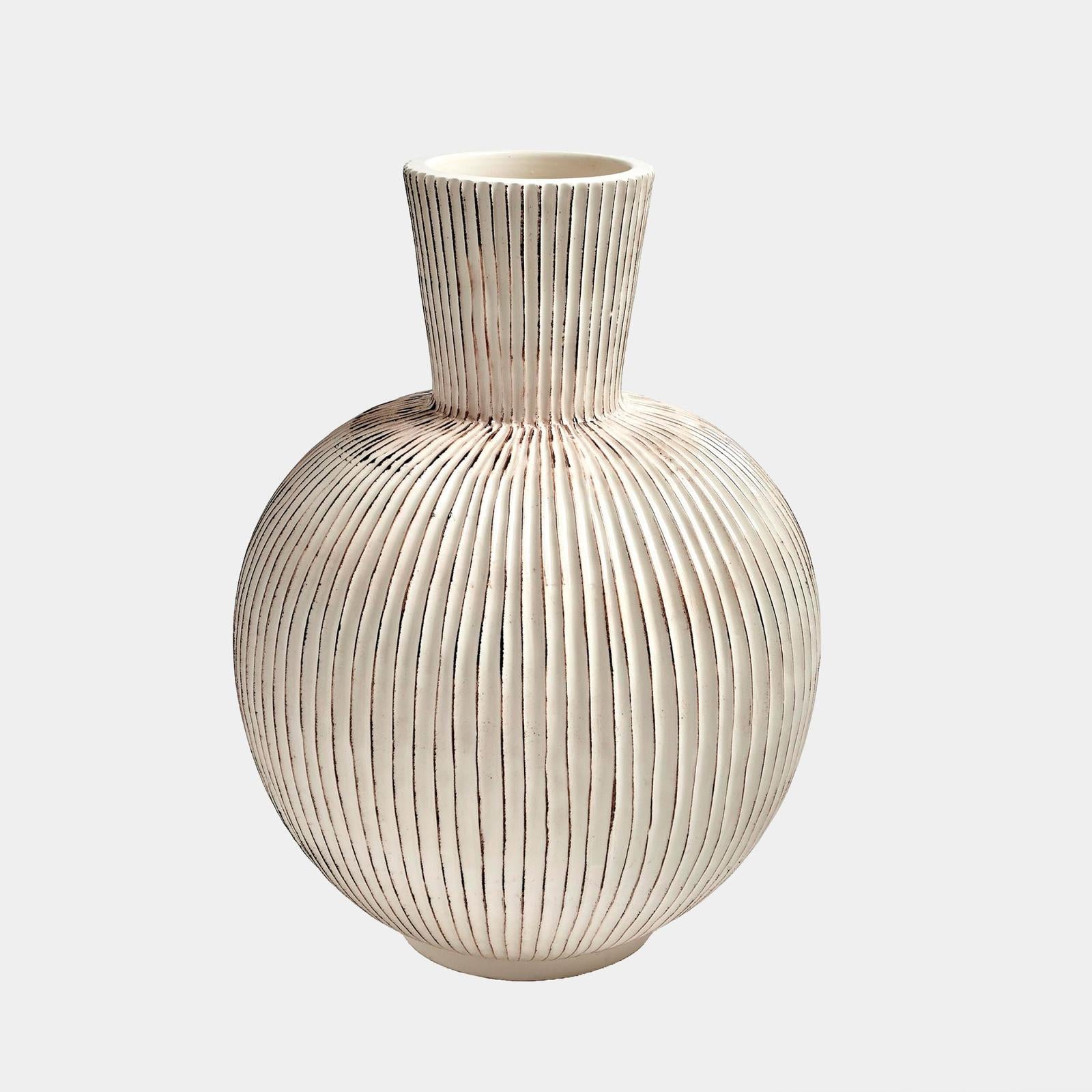 Global Views Furrow Sphere Vase