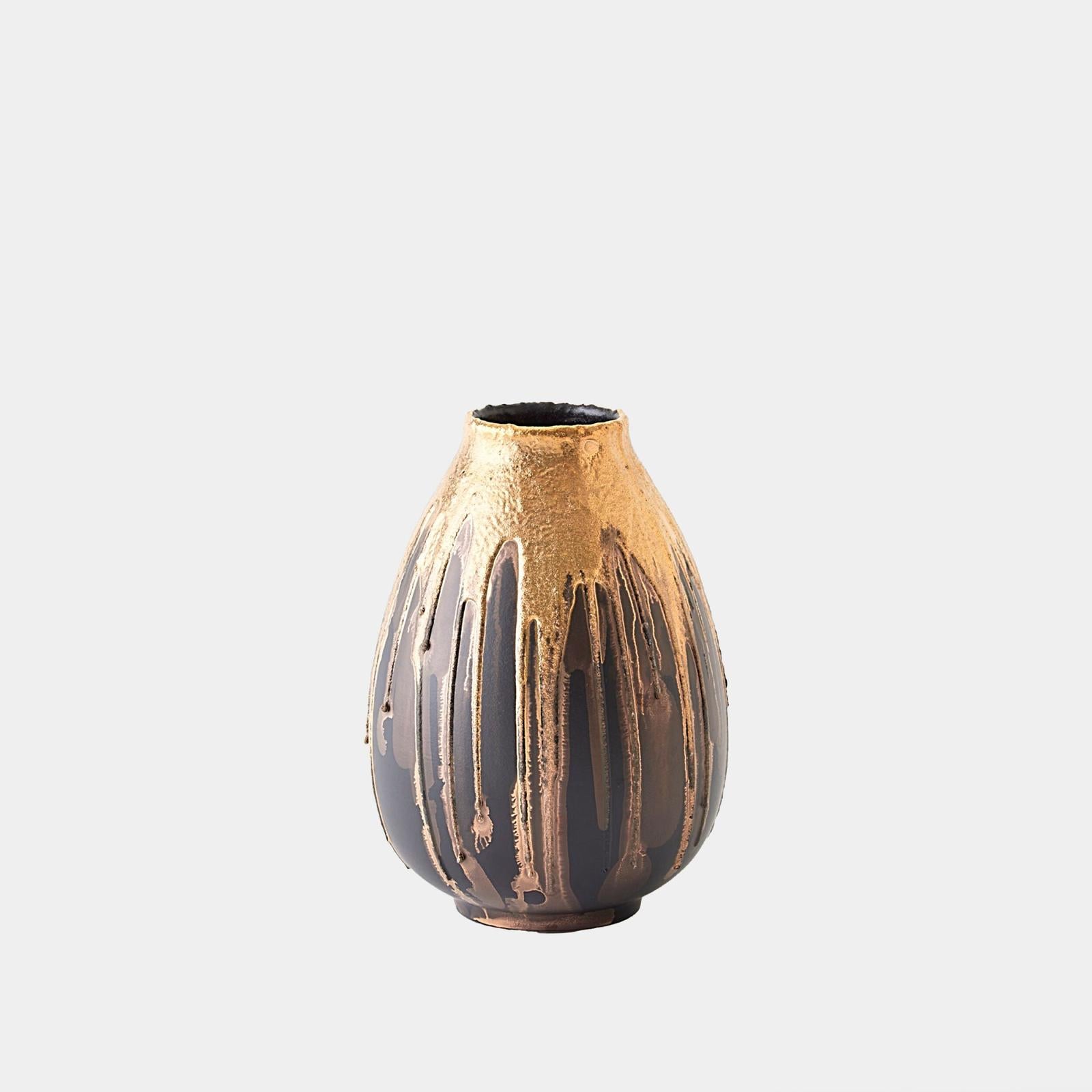 Global Views Cauldron Vase Gold