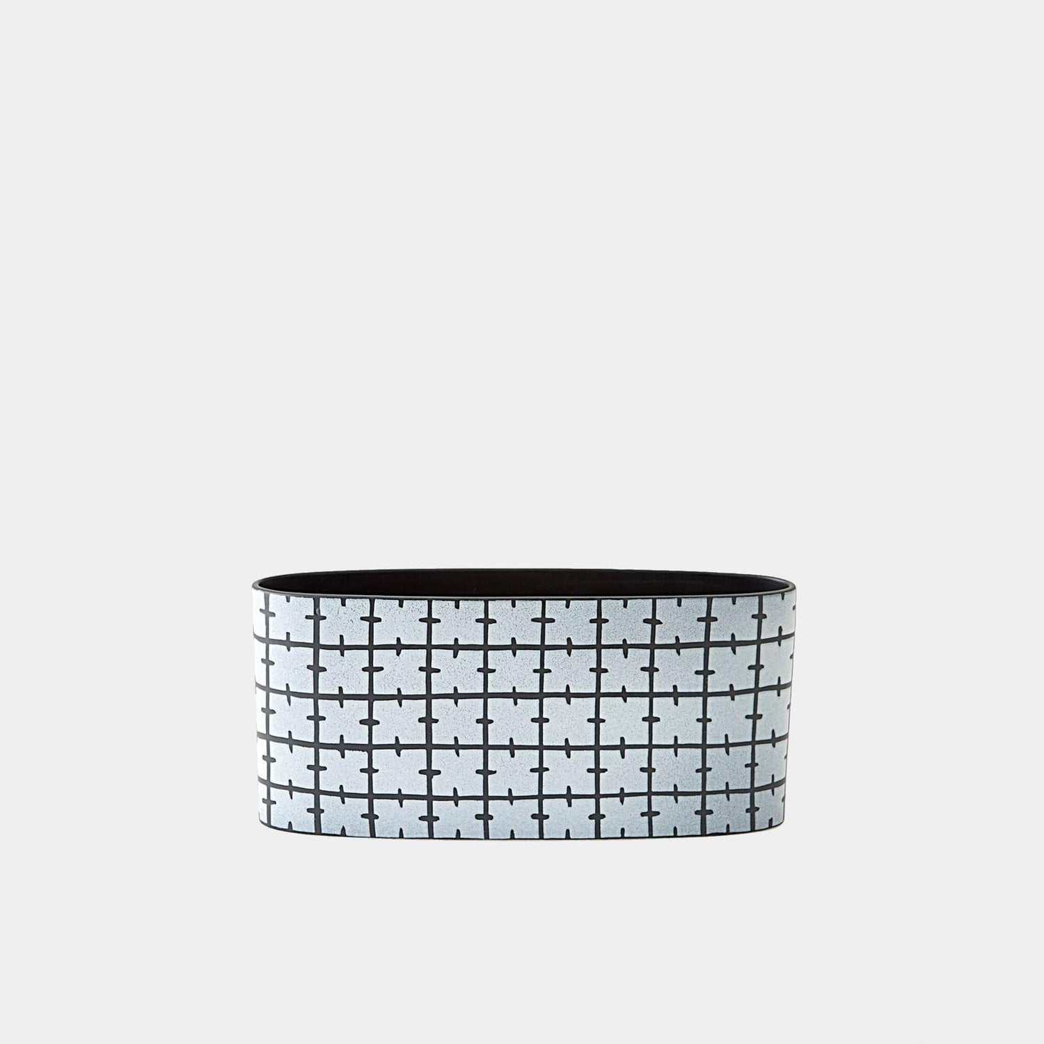 Global Views Cuthbert Matte Black Stitch Vase