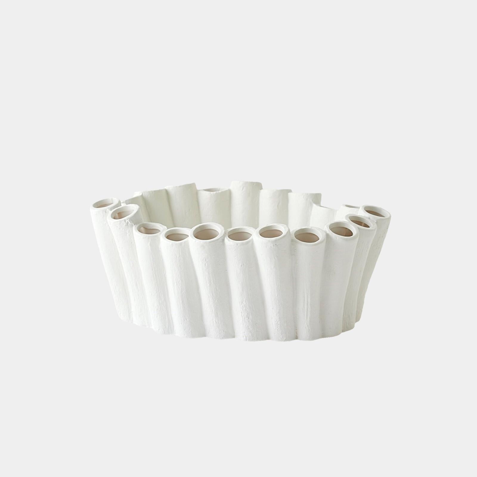 Global Views Stix Matte White Bowl